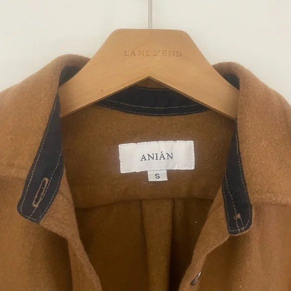 Anian Yellow-Brown Button-Down Shirt Jacket - Picture 3 of 3